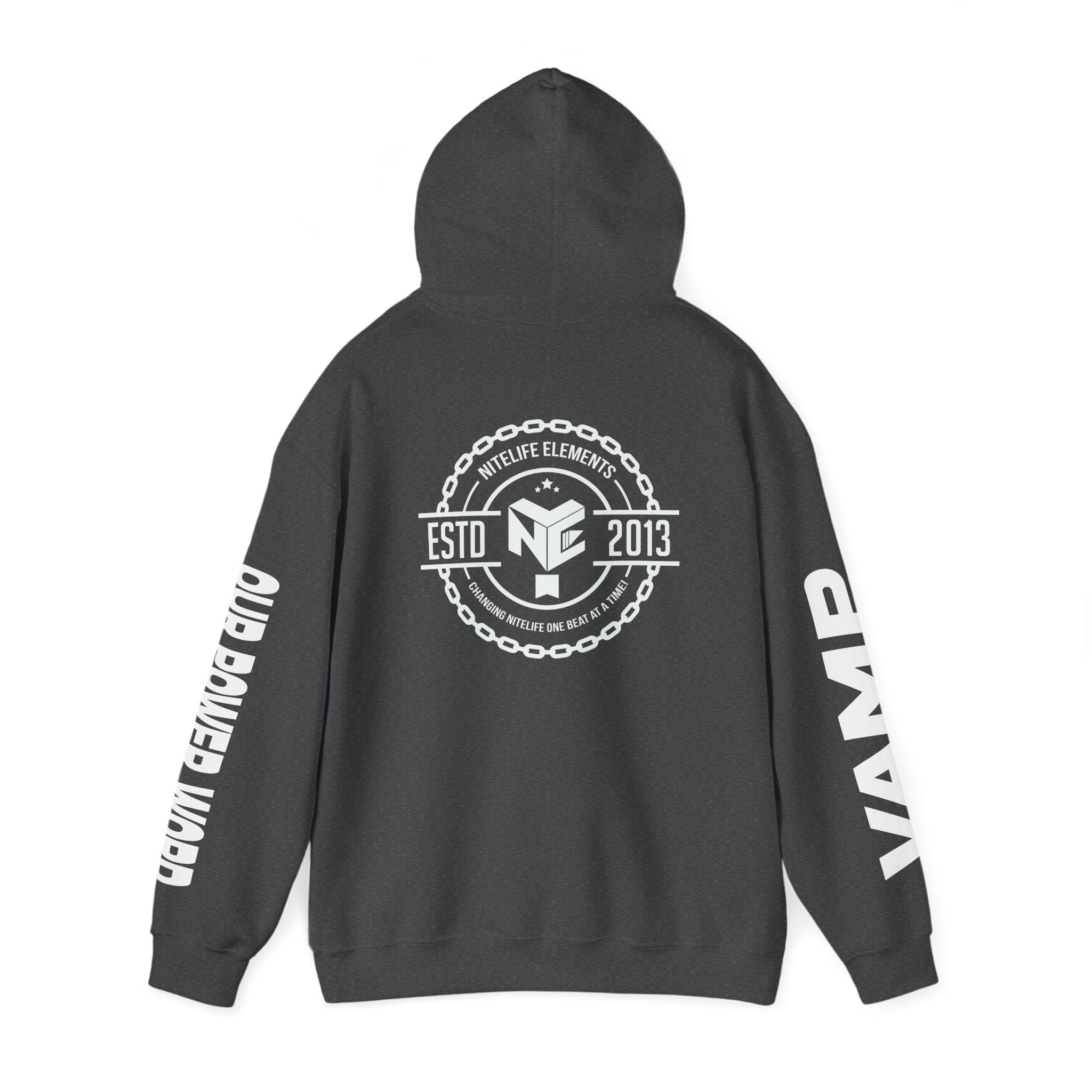 "Nightlife Elements" Customizable Unisex Heavy Blend Hoodie β Personalize w/Power Word